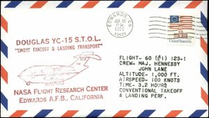 6/30/76 Douglas YC-15 Test Program Plane #1 Flight #60, Edwards, CA