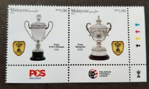 Malaysia 100 Years Piala Football Cup 2021 Soccer Sport Games (stamp logo) MNH