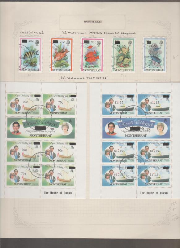 Montserrat Used Stamp Collection