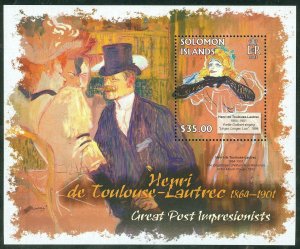 SOLOMON ISLANDS 2013 GREAT IMPRESSIONISTS  TOULOUSE -LAUTREC  S/SHEET MINT NH