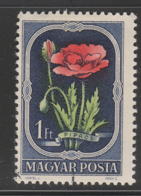 Hungary 977 Poppy 1951