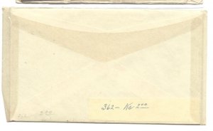 Denmark Scott 356 5-ore surcharge on 7 ore issue - block on first day cover