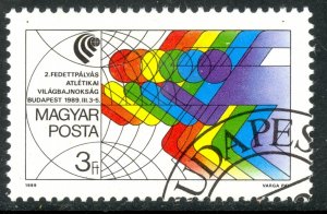 HUNGARY 1989 World Indoor Sports Championships Issue Sc 3168 CTO Used