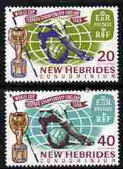 NEW HEBRIDES - 1966 - Football World Cup - Perf 2v Set, English - M N H