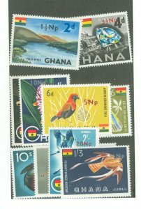 Ghana #277-84/C9-10 Mint (NH)