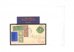 MS2602 1927 Ireland Baile Atha Cliath Postal Stationery Cover PTS