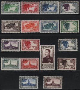 LAOS, 1-17, HINGED, 1951-52, BOAT ON MEKONG RIVER, KING SISAVANG-VONG