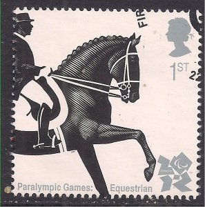 GB 2009 QE2 1st Olympic & Paralympics Dressage SG 2987 ex FDC ( AA153 )