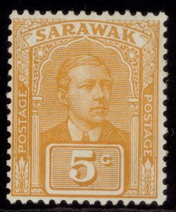 SARAWAK GV SG66, 5c yellow-orange, M MINT.
