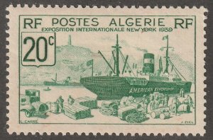 Algeria, stamp, Scott#126,  mint, hinged,  20c,