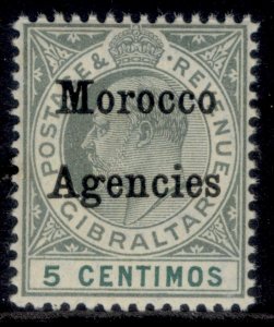 MOROCCO AGENCIES EDVII SG24, 5c grey-green & green, LH MINT. Cat £22. ORDINARY