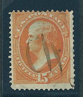 141 Used,  15c. Daniel Webster,  APS Certicate, scv: $1,400
