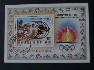 UPPER VOLTA--OLYMPIC GAMES MONTREAL'76  CTO S/S VF  WE SHIP TO WORLDWIDE