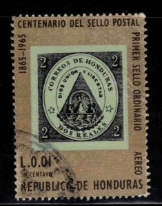 Honduras  Scott C387  Used airmail stamp on stamp