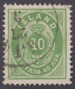 ICELAND 1883-86 10a SG19 fine used..........................................W322 
