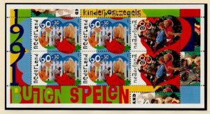 Netherlands Sc B661a 1991 Children Playing Charity  stamp sheet mint NH