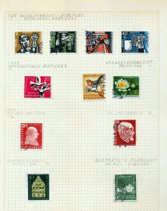 GERMANY 1955/59 Used on 10 Pages(Aprx 90 Items) (MZT 307) 