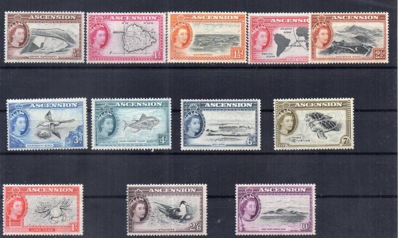  ASCENSION ISLAND - SG 62/72 MLMM CV 152 EURO 