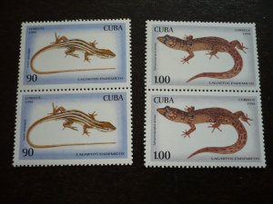 Stamps - Cuba - Scott#3617-3622 - MNH Set of 6 Stamps in Pairs