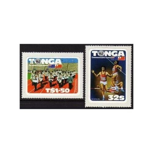 Tonga 524-525,MNH.Michel 831-832. 12th Commonwealth Games 1982.Decathlon. 