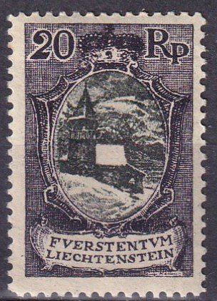 Liechtenstein  #62  F-VF Unused  CV $70.00 (Z3151)