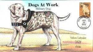 #4606 Military Dog Collins FDC