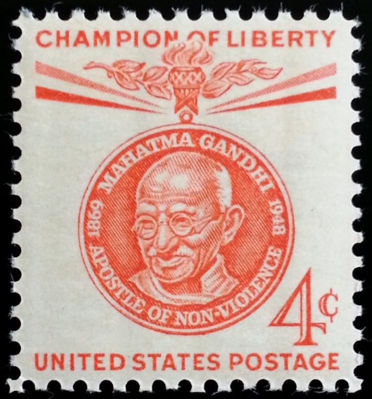 1961 4c Mahatma Gandhi, India Scott 1174 Mint F/VF NH