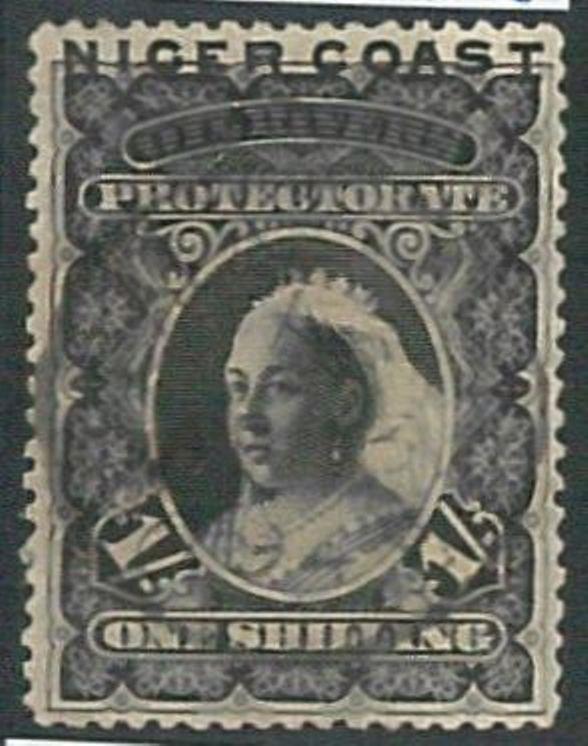 70659  -  NIGER COAST  - STAMPS: Stanley Gibbons #  90  Perf 15  - Fine  USED