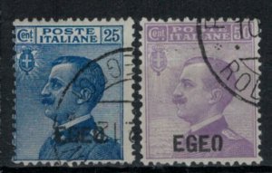 Italy Egeo - Sassone n. 1-2 used  cv 145$