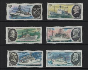 Russia #4799-4804  MNH  1979  research ships and portraits