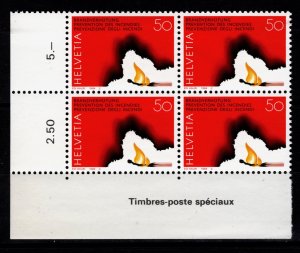 Switzerland 1984 Fire Prevention Block [Mint]