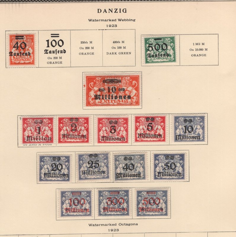 Danzig  nice Colletion  mint and used  - Lakeshore Philatelics