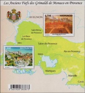 Monaco 2011 MNH Stamps Souvenir Sheet Scott 2630 Ducal Castles and Palaces