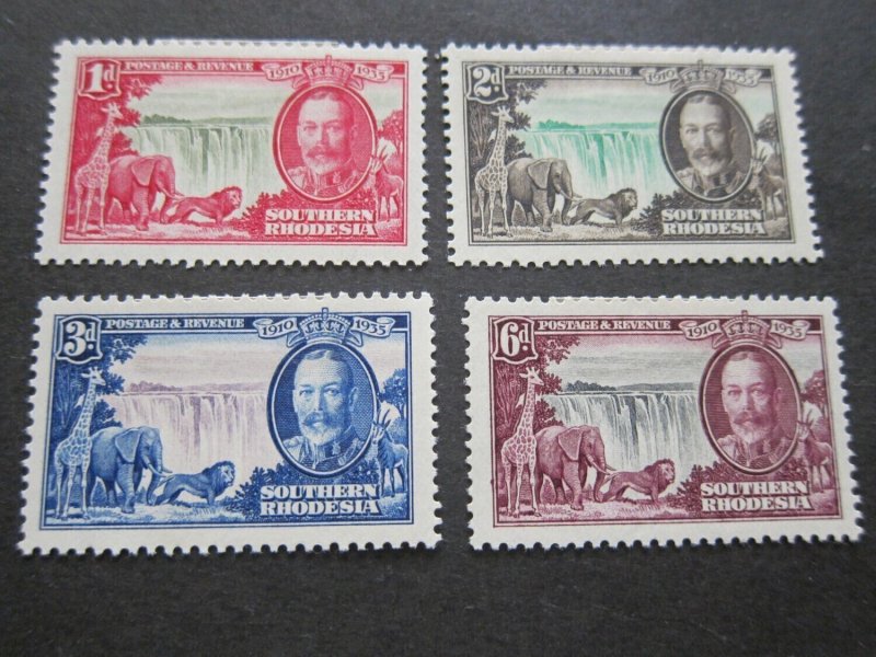 Southern Rhodesia 1935 Sc 33-36 set MH