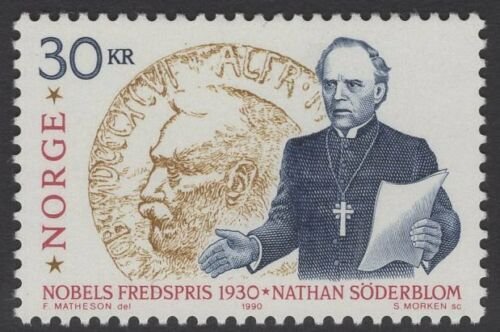 NORWAY SG1086 1990 NATHAN SODERBLOM ARCHBISHOP OF UPPSALA MNH 