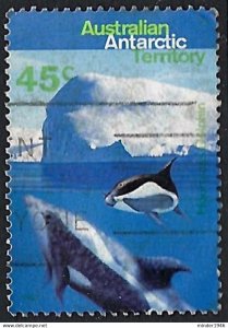 AUSTRALIAN ANTARCTIC TERRITORY (AAT) 1995 QEII 45c, Multicoloured, Whales and...