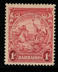 BARBADOS SG249 1939 1d SCARLET p13½x13 MTD MINT SLIGHTLY FADED 