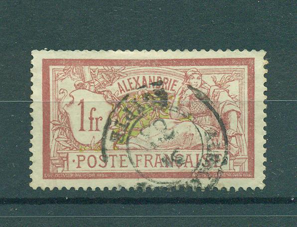 French Offices Egypt Alexandria sc# 28 used cat val $4.25