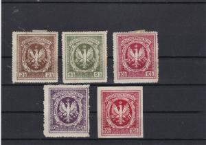 Polish Legions Seals 1914 Charity Stamps Ref 30448