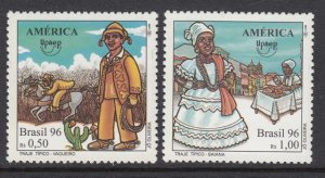 Brazil 2604-5 Traditional Costumes mnh
