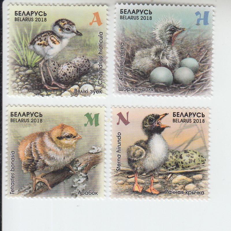 2018 Belarus Chicks (4) (Scott 1073-76) mnh