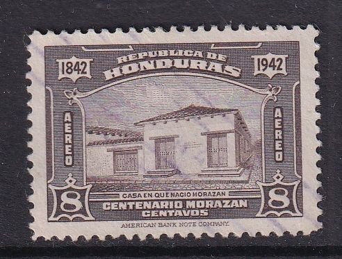 Honduras  #C122  used  1942 Morazan 8c