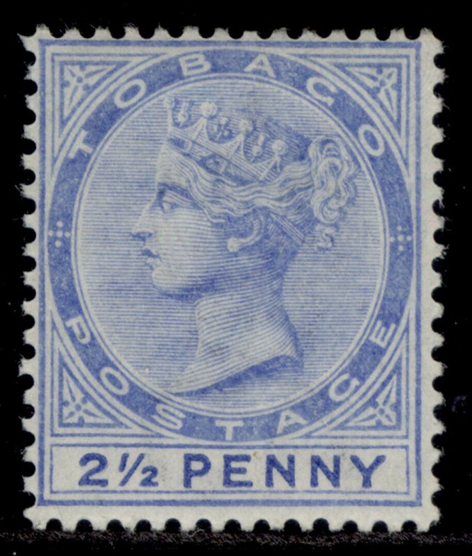 TOBAGO QV SG16b, 2½d ultramarine, LH MINT. Cat £17.