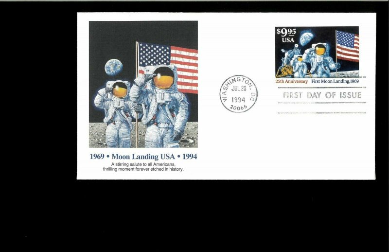 1994 FDC $9.95  Moon Landing Washington DC