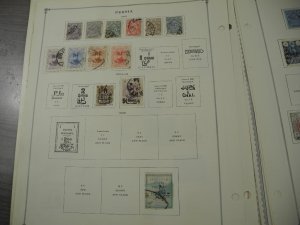 PERSIA, old time assortment of Stamps hinged on remainder/overlapping pages