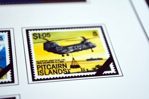 COLOR PRINTED PITCAIRN ISLANDS 1940-2010 STAMP ALBUM PAGES (118 illustr. pages)