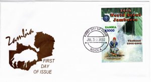 Zambia 2002 Sc 982 souvenir sheet FDC