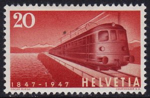Switzerland - 1947 - Scott #310 - mint - Electric Train Locomotive