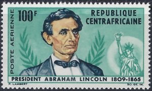 Central Africa C28 MNH 1965 Abraham Lincoln (ad1815)