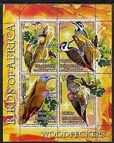 PALESTINIAN N.A. - 2005 - Woodpeckers - Perf 4v Sheet - Mint Never Hinged